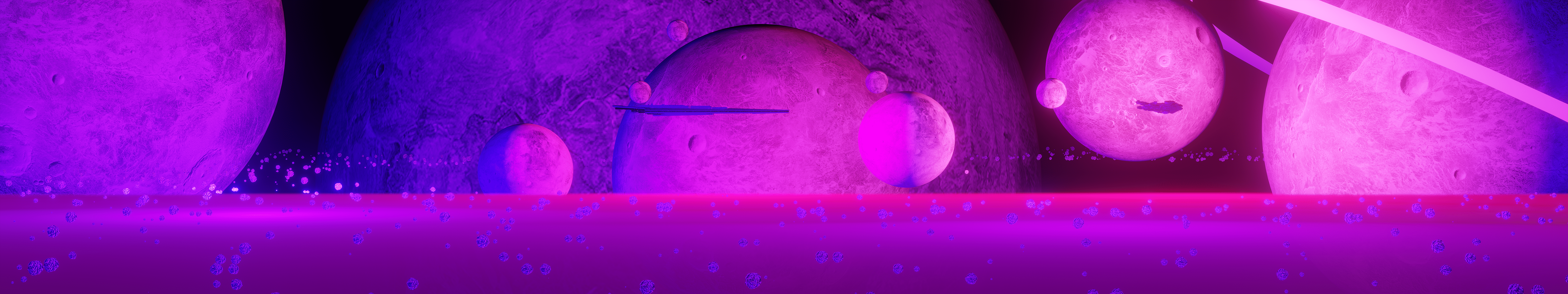 5760x1080 Monitor Space 4K wallpaper