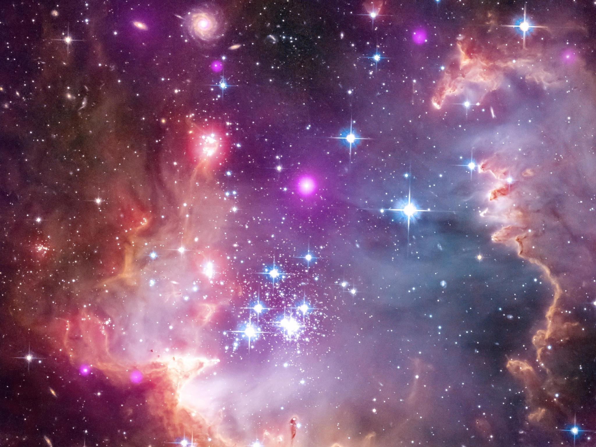 2048x1536 Space Purple Galaxy Universe Nebula Wallpaper In HD Wallpaper