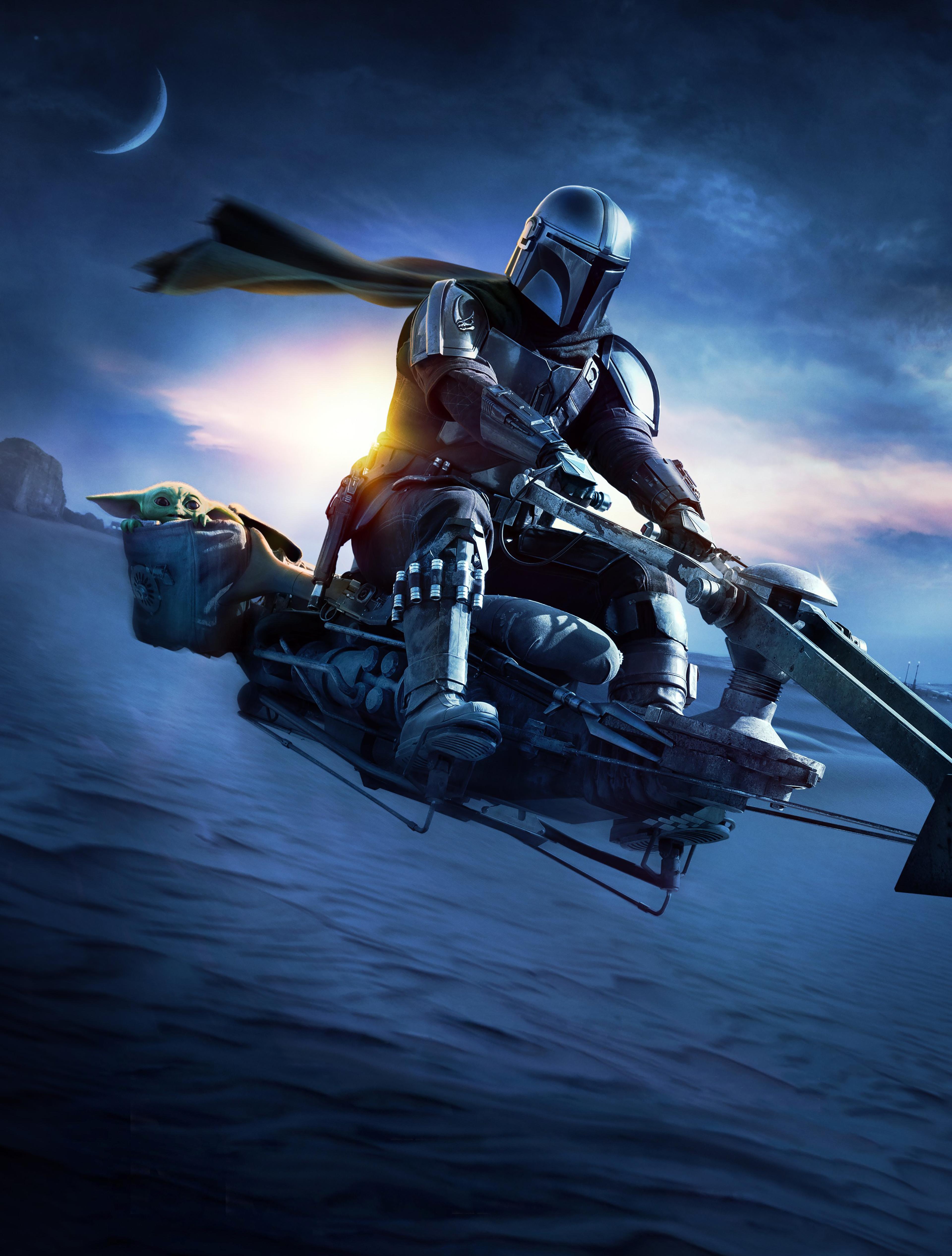 3840x5064 The Mandalorian Wallpaper 4K, Season Din Djarin, Baby Yoda, The Child, Movies