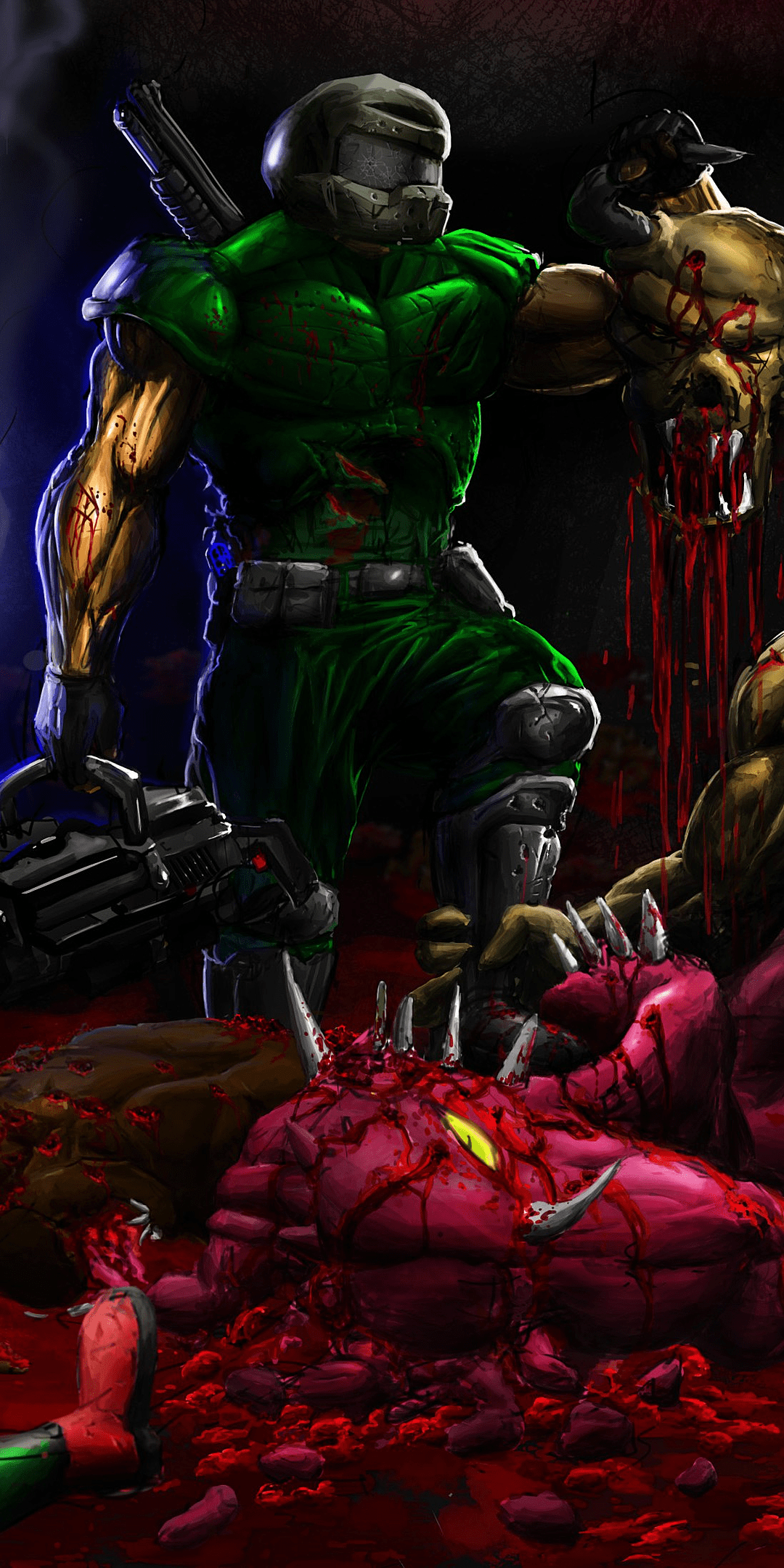 1080x2160 Video Game Brutal Doom