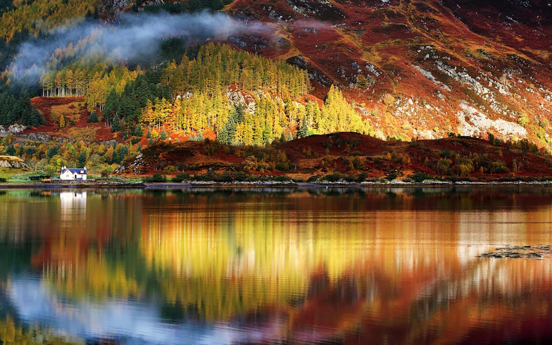 1920x1200 nature, Lake, Landscape, Reflection, Fog, Mountain, Ice, Tree, National, Geographic, Ultrahd, 4k, Wallpaper HD / Desktop and Mobile Background