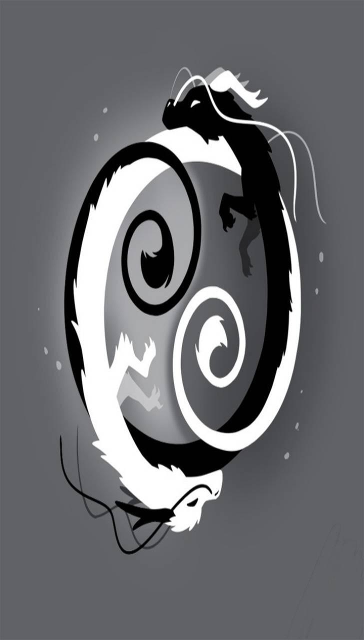 728x1280 Dragon Yin Yang iPhone Wallpaper