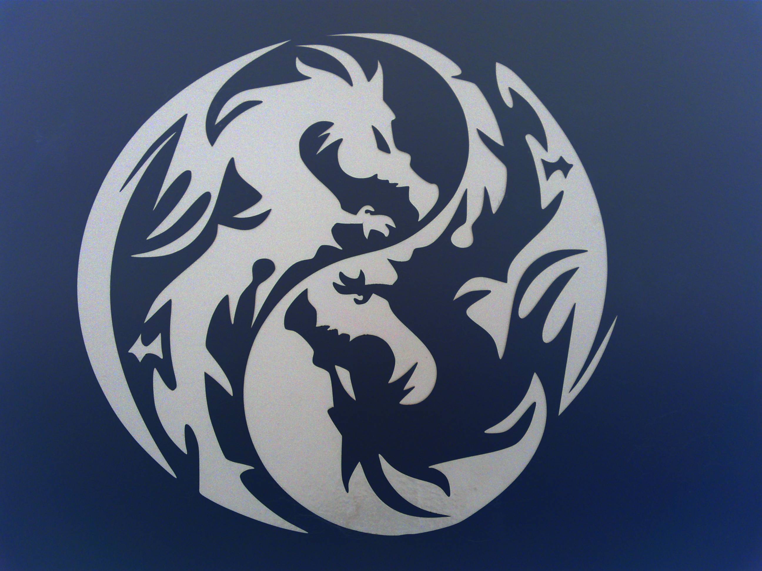 2592x1944 Yin Yang Dragon Wallpaper