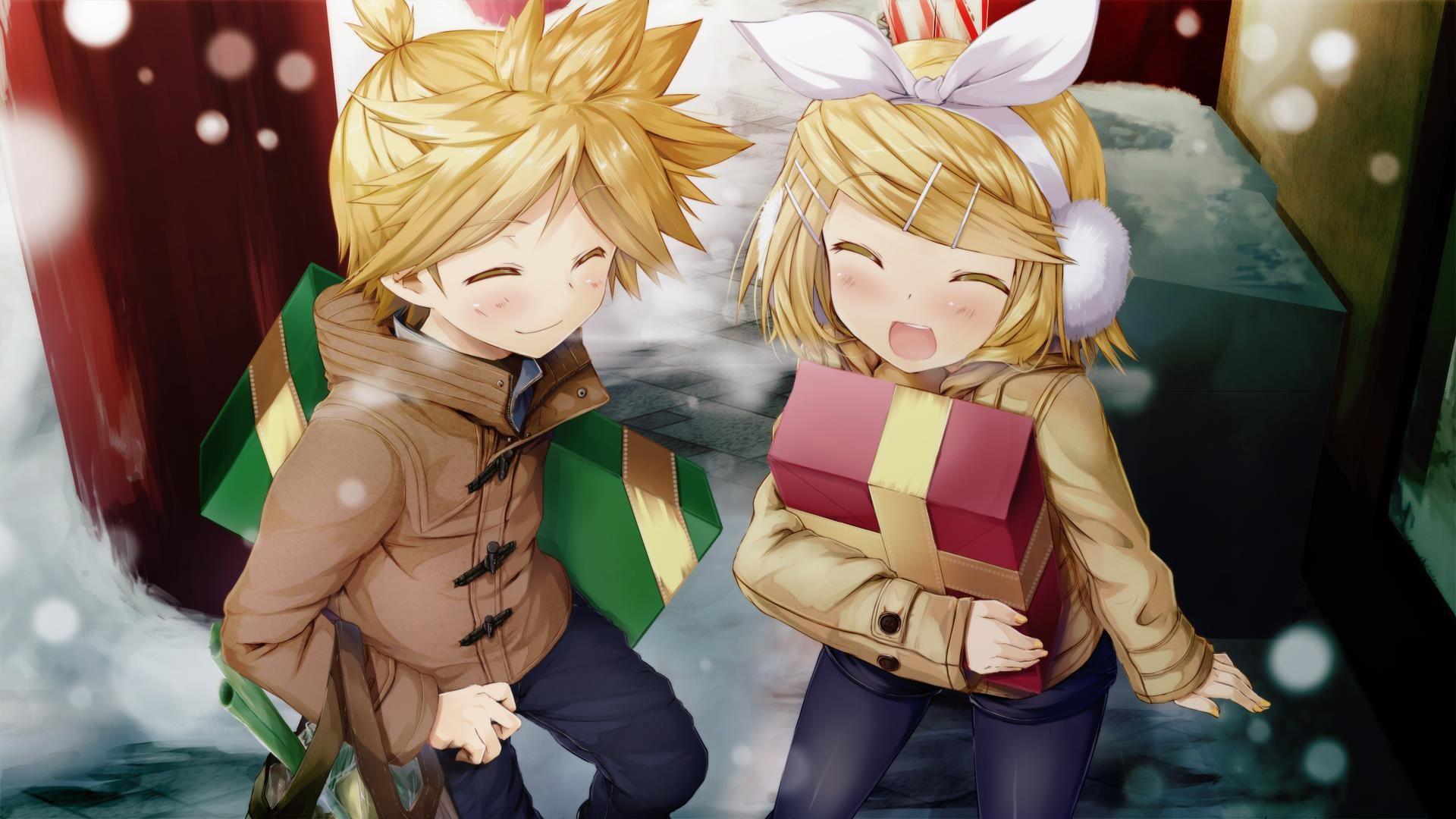 1920x1080 Len Kagamine Wallpaper. Vocaloid, Anime christmas, Rin