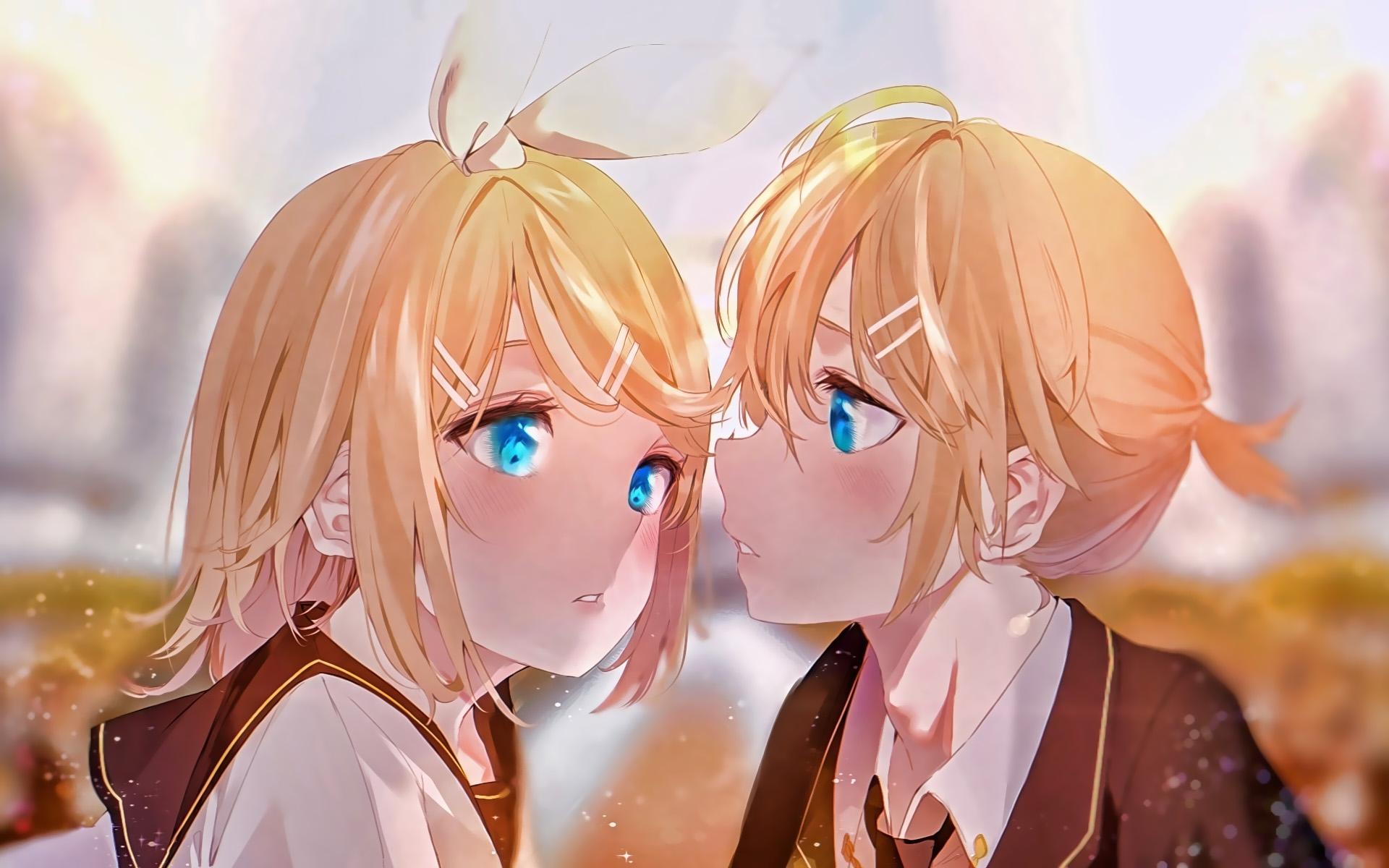 1920x1200 Len Kagamine, Rin Kagamine, Manga, Vocaloid Characters