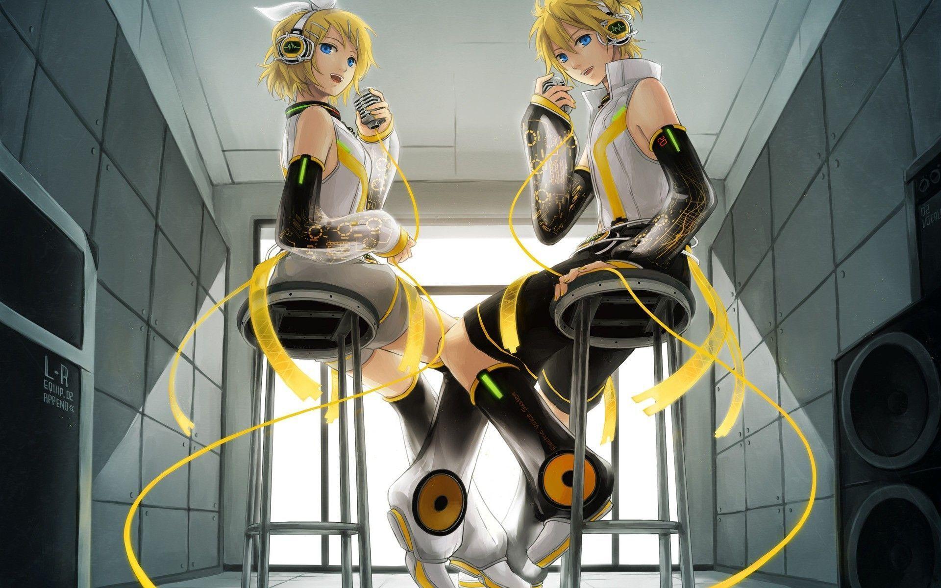 1920x1200 Vocaloid Kagamine Rin Kagamine Len Vocaloid Append wallpaper