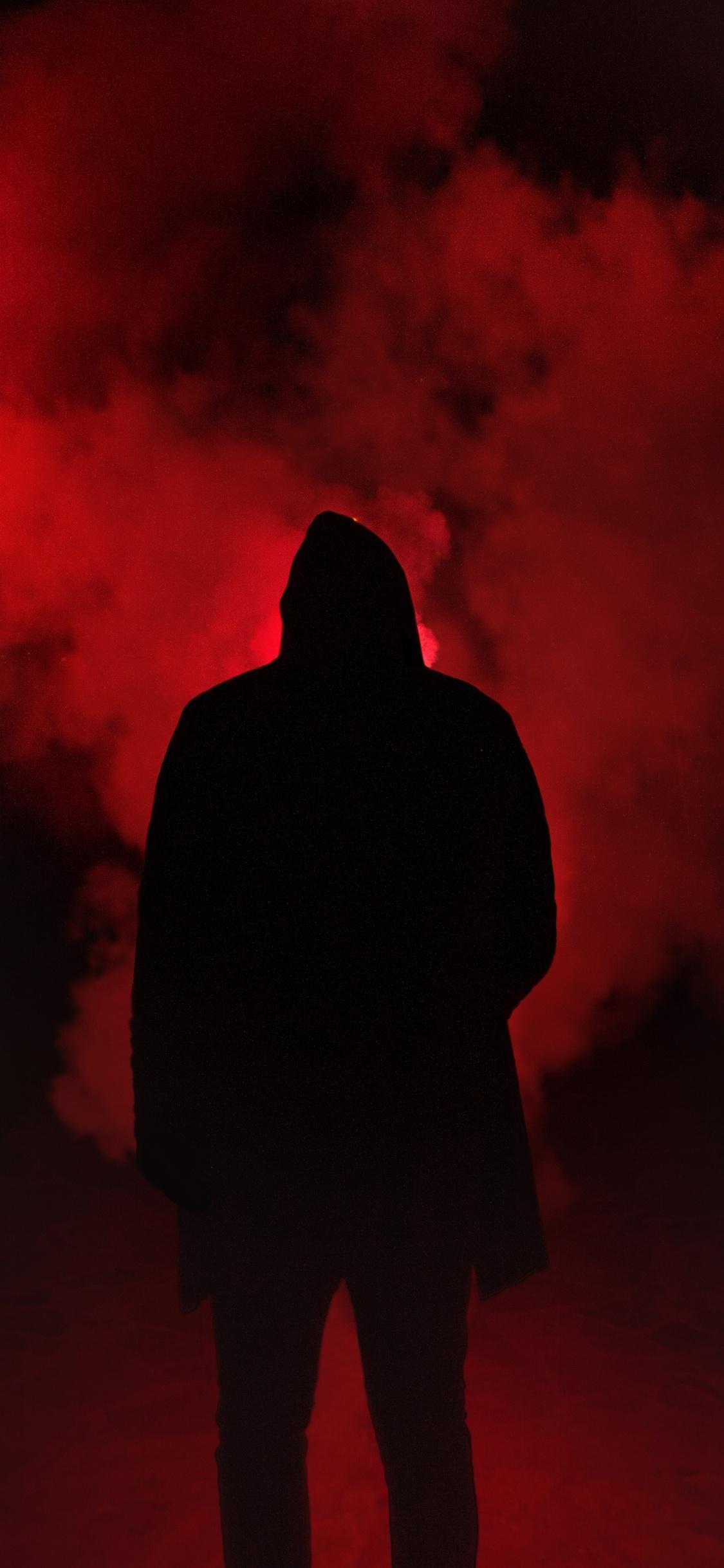 1125x2436 Red Smoke Background Person 5k iPhone XS, iPhone iPhone X HD 4k Wallpaper, Image, Background, Photo and Picture