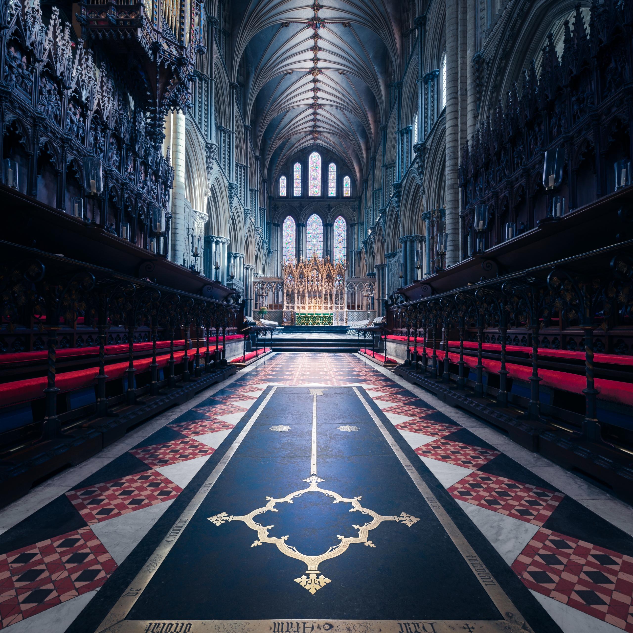 2560x2560 Ely Cathedral Wallpaper 4K, Church, England, Ancient architecture, World