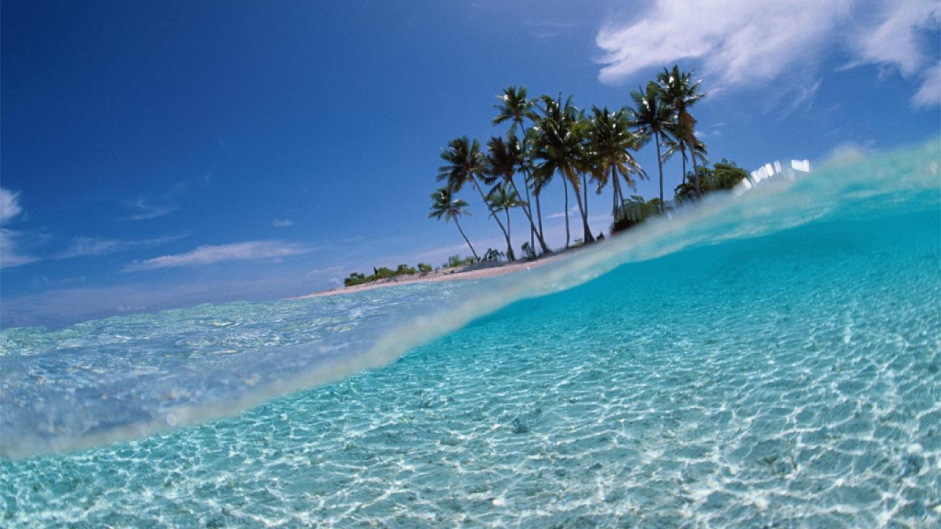 1366x768 HD Tropical Island Wallpaper for Desktop