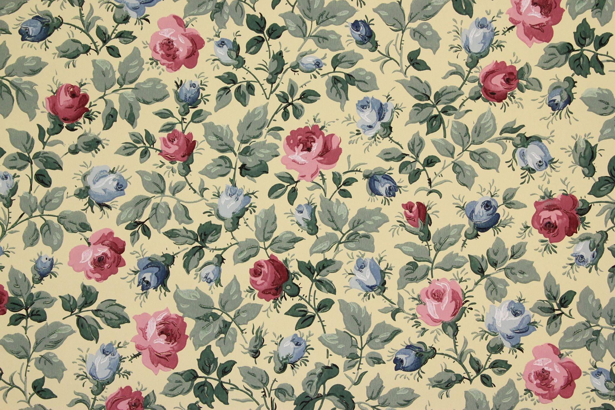 2048x1365 Blue Rose Vintage Wallpaper