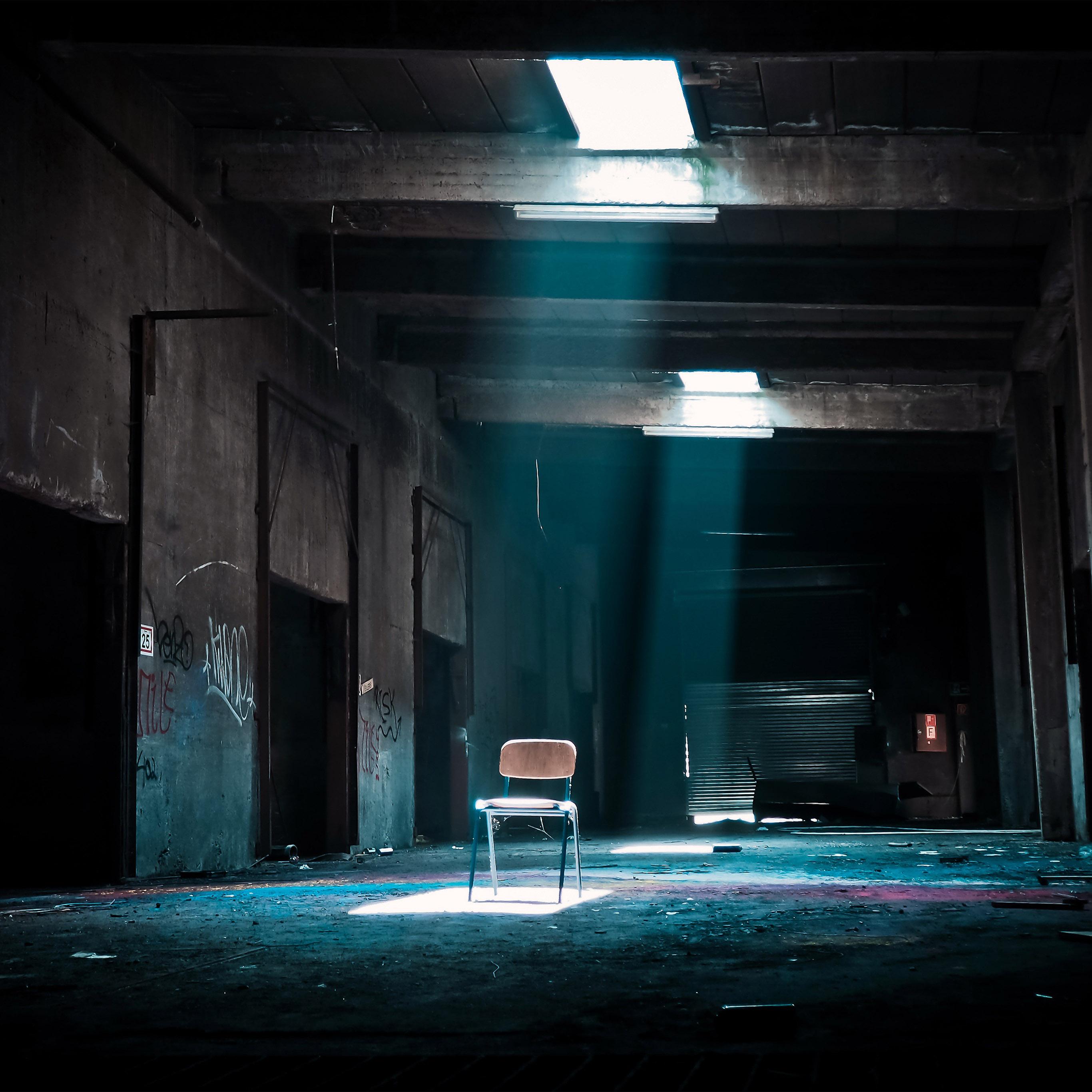 2732x2732 Chair Room Dark Light Nature Wallpaper