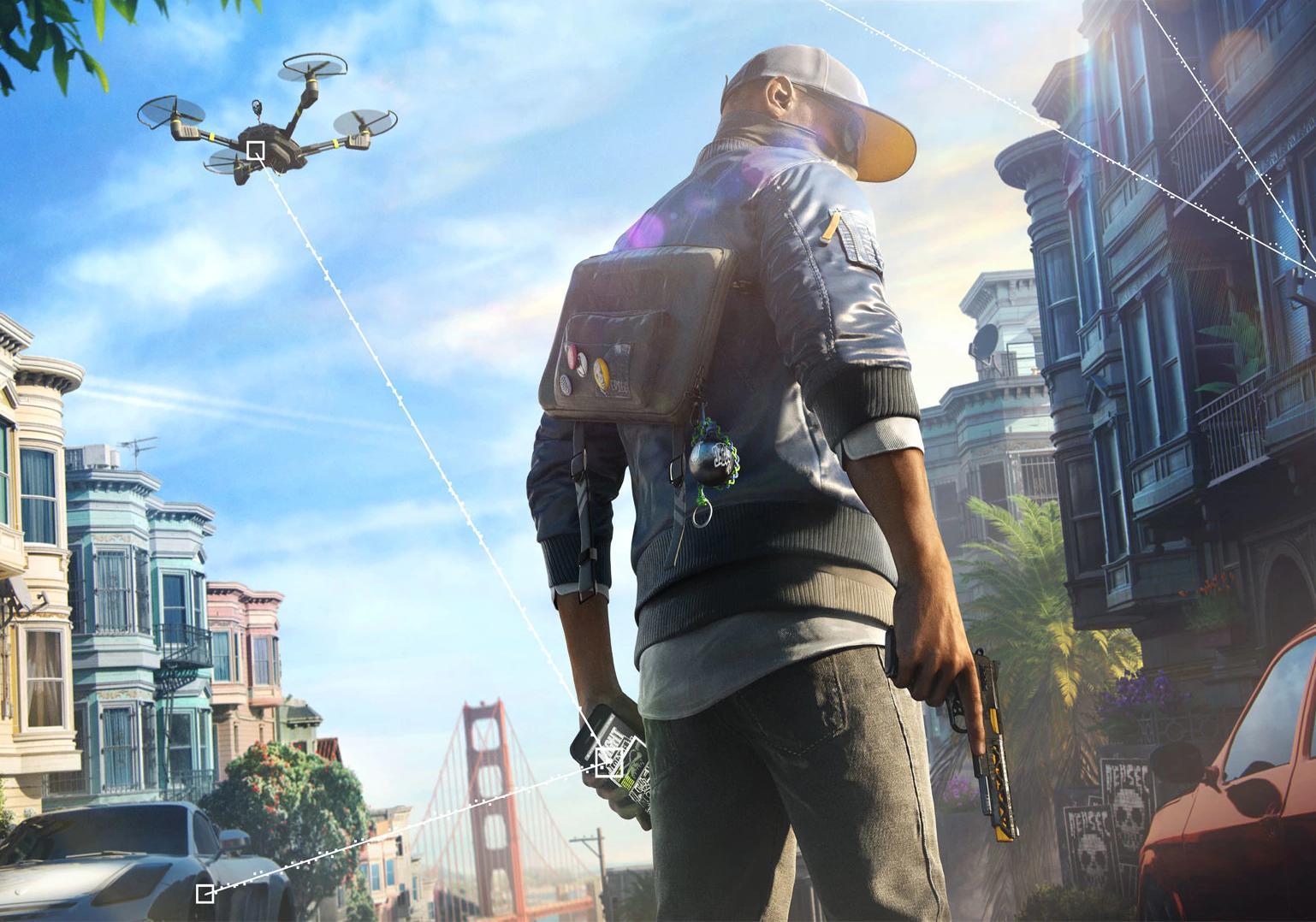1538x1078 Watch Dogs 2 Game Wallpaper for Android
