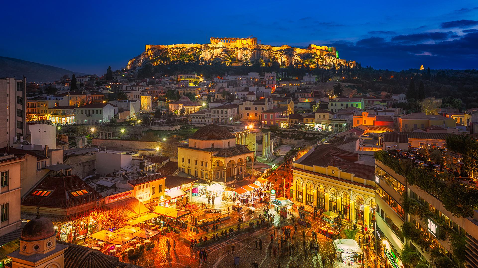 1920x1080 Desktop Wallpaper Greece Town square Athens Attica 1920x1080