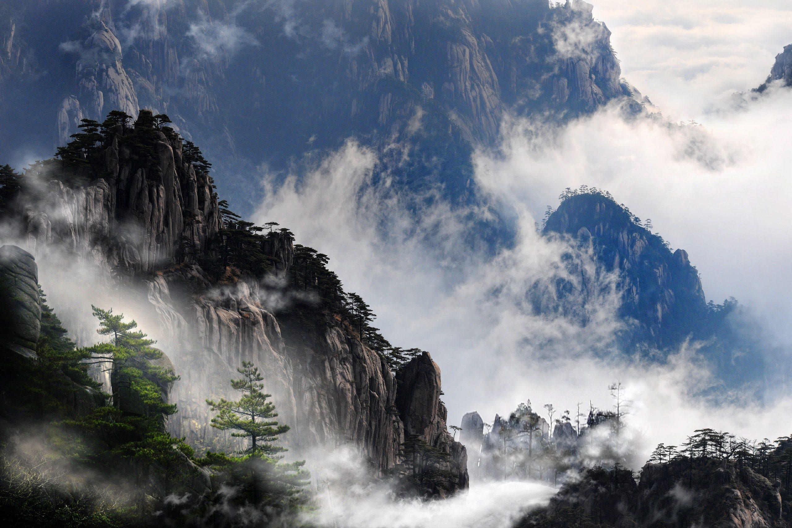 2560x1707 Awesome Mountains Smoky Wallpaper Natural Background Background Smoky Mountains