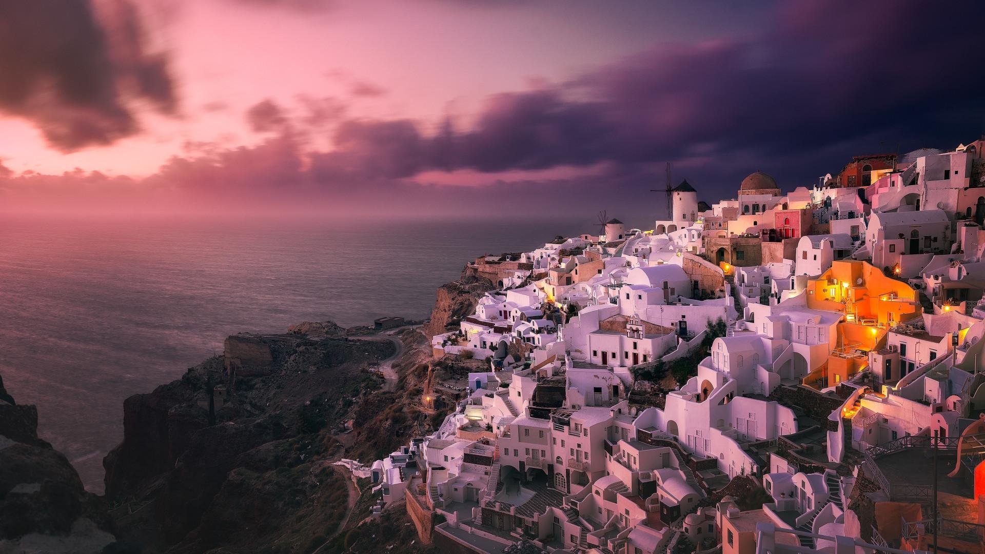 1920x1080 Santorini Island Greece 1080P Laptop Full HD Wallpaper, HD City 4K Wallpaper, Image, Photo and Background