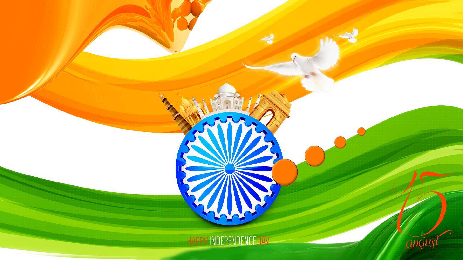 1920x1080 India Flag Wallpaper