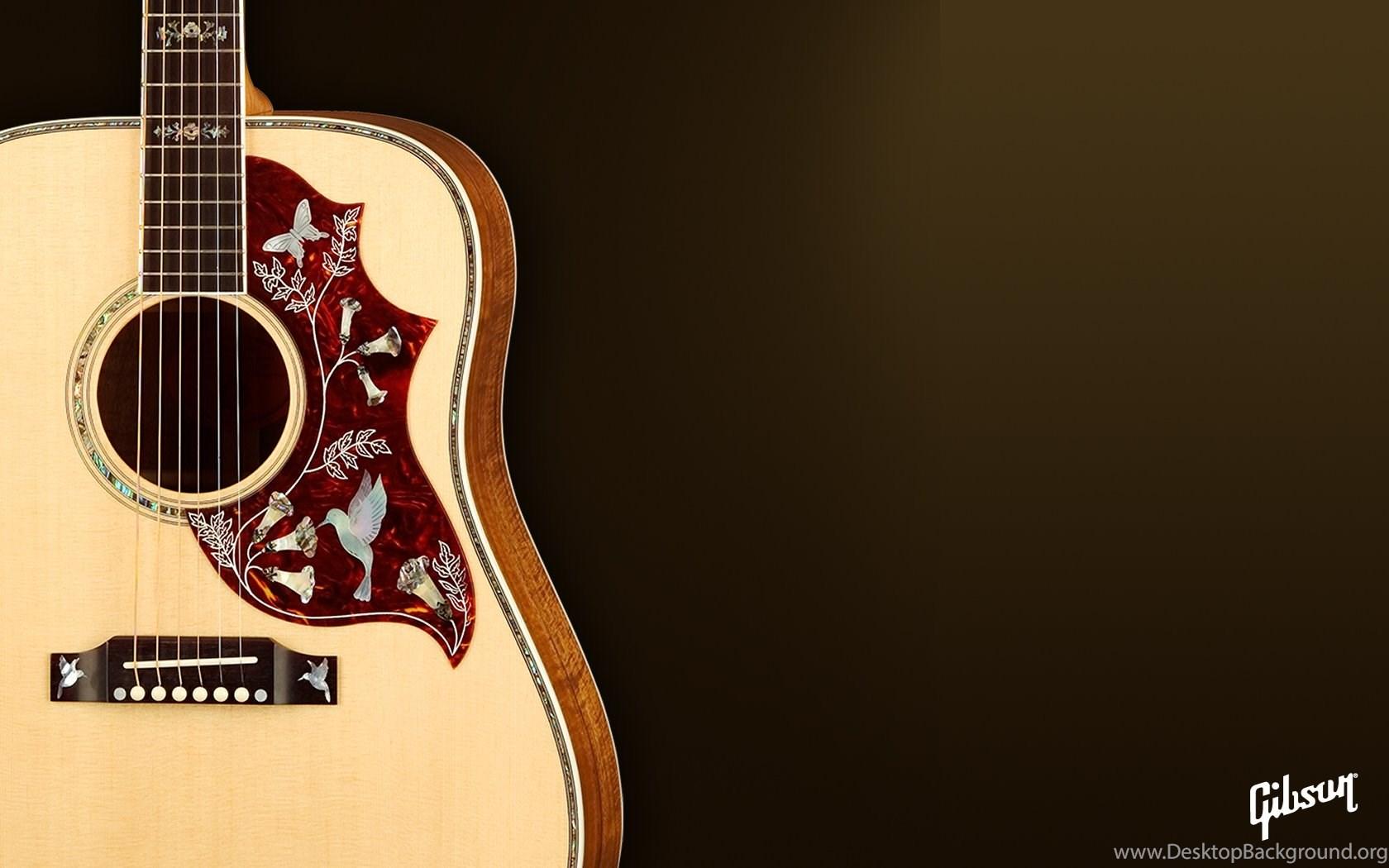 1680x1050 Vintage Acoustic Guitar Wallpaper Desktop Background