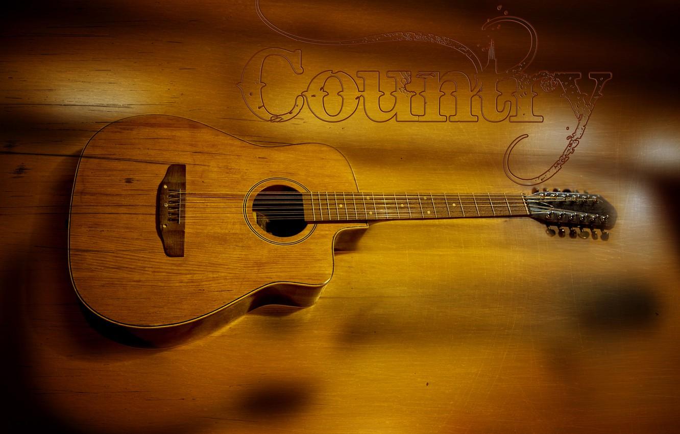 1332x850 Wallpaper music, yellow, wood, country, strings, Kide FotoArt, Trembita, Acoustic guitar image for desktop, section музыка