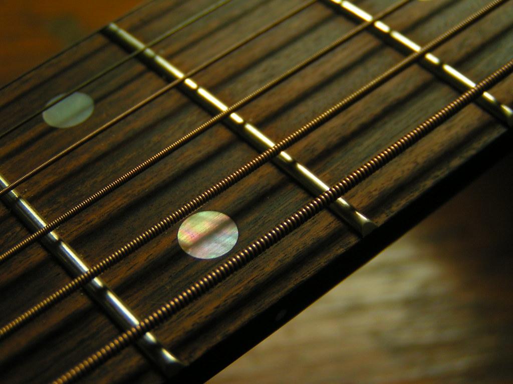 1024x768 Inlays: Acoustic guitar wallpaper desktop. My Martin DM aco