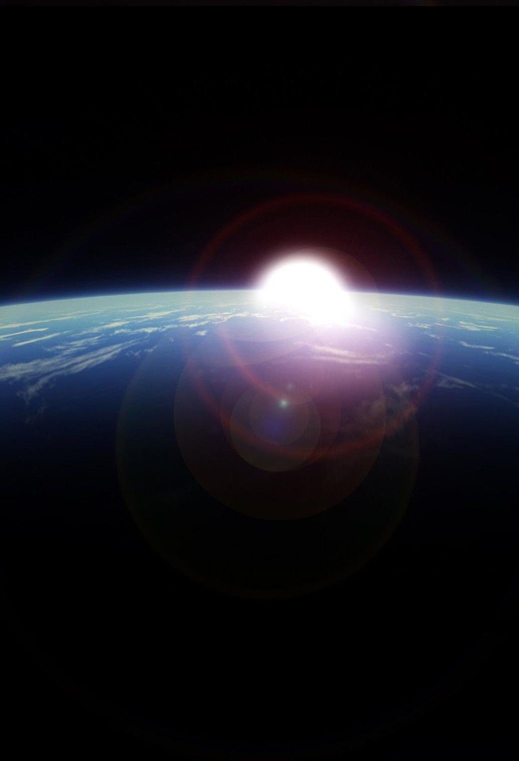1040x1526 Sunrise Space Wallpaper for iPhone Pro Max, X, 6