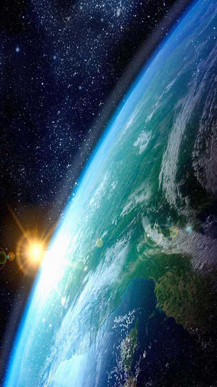 750x1334 Earth Sunrise From Space iPhone 5 Wallpaper HD Wallpaper Imagens 4k HD Wallpaper