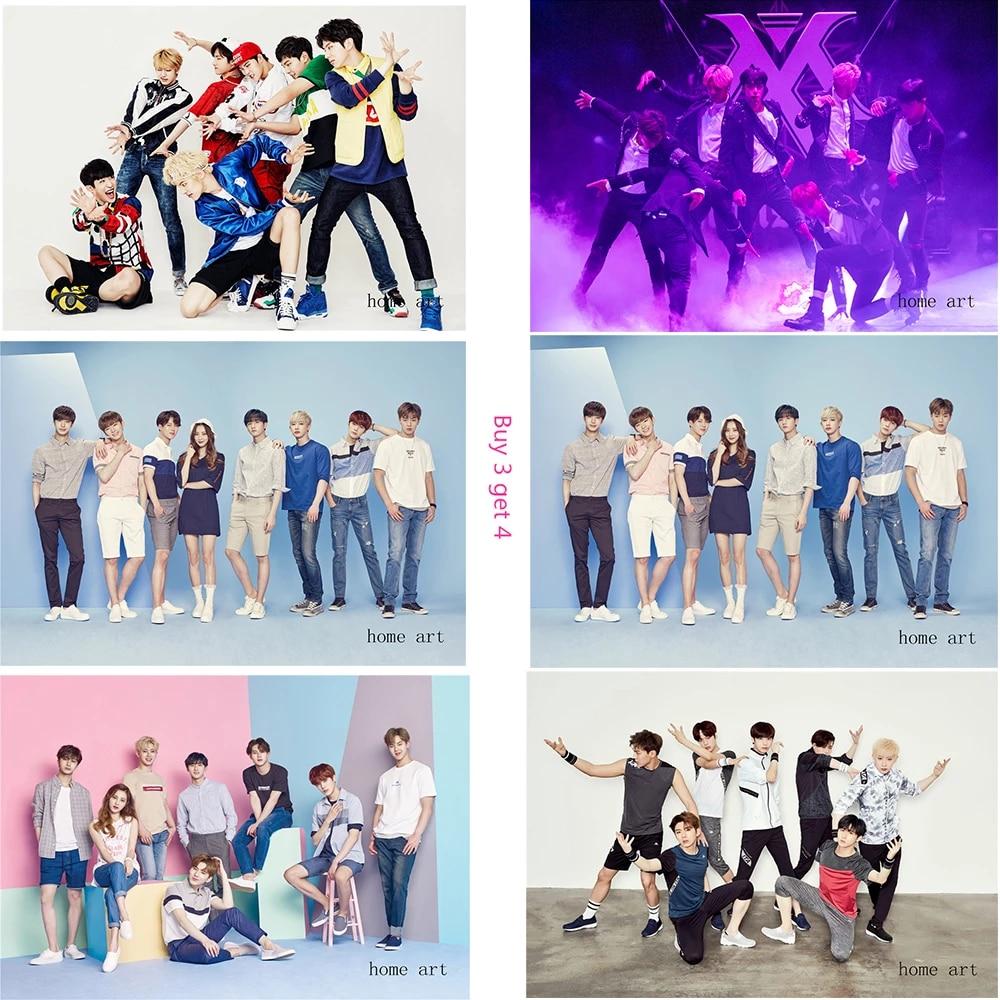 1000x1000 Monsta x Korean band Posters Wallpaper Decoration Good Quality Prints White Coated Paper. Wall Stickers