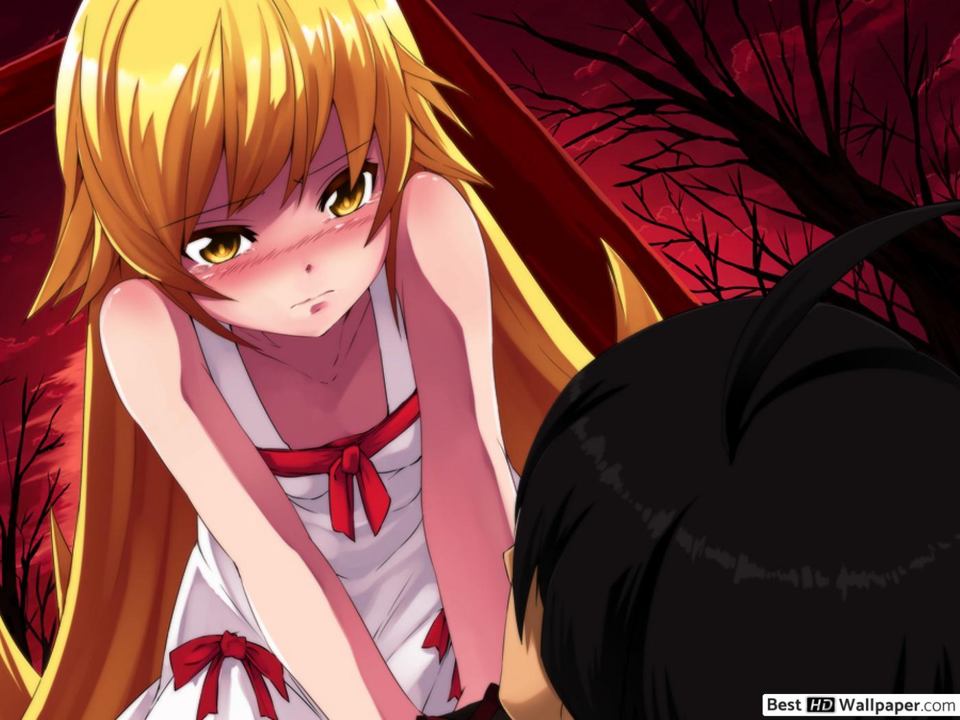 1400x1050 Monogatari Series Oshino HD wallpaper download