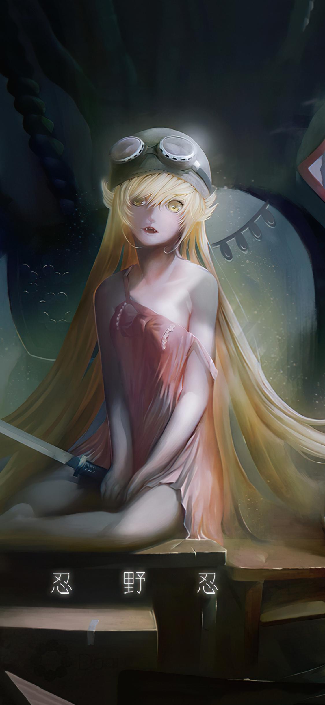 1125x2436 Oshino Shinobu Monogatari Series 4k iPhone XS, iPhone iPhone X HD 4k Wallpaper, Image, Background, Photo and Picture