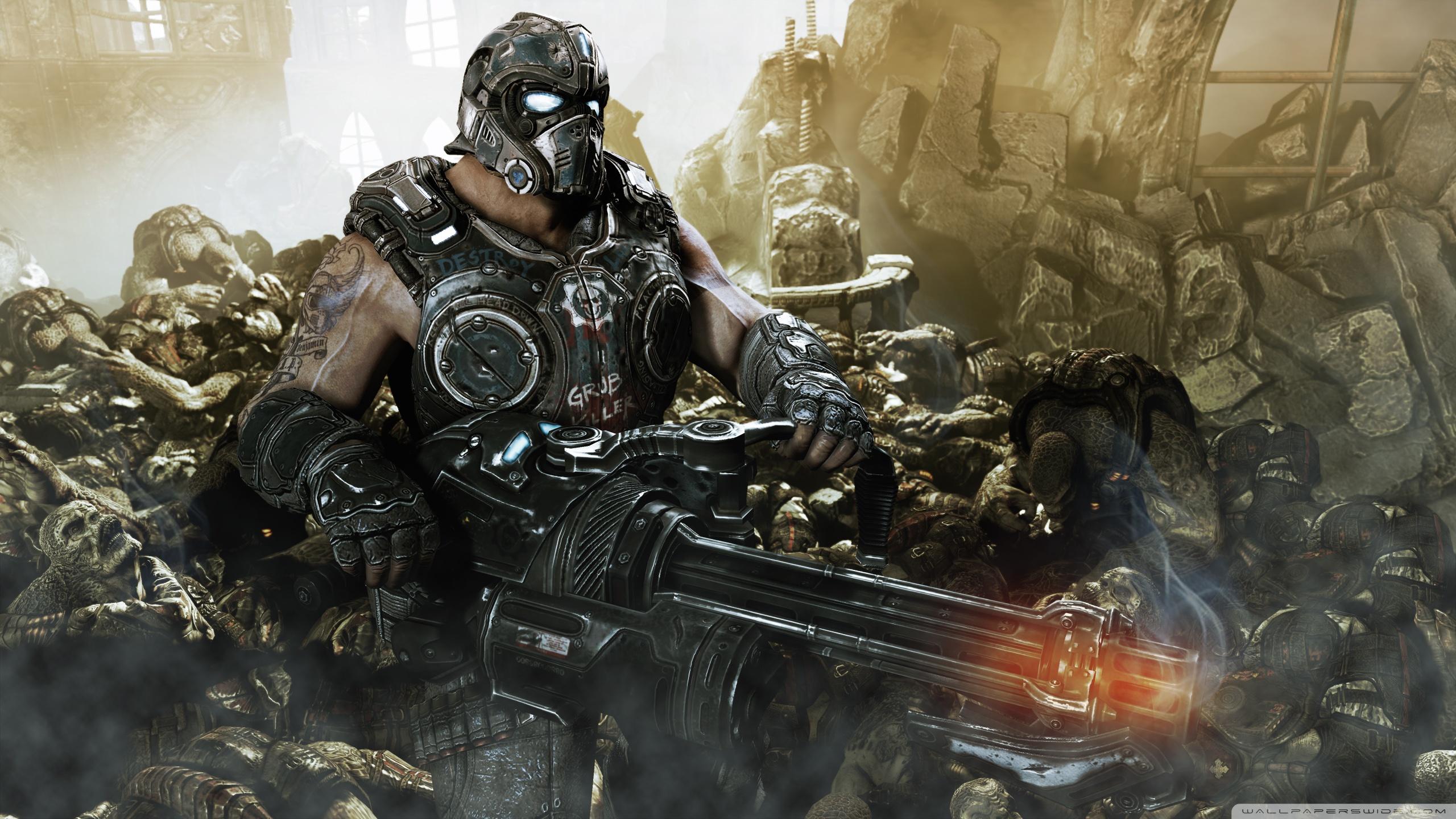 2560x1440 WallpaperWide.com. High Resolution Desktop Wallpaper tagged with gears of war 3 clayton carmine