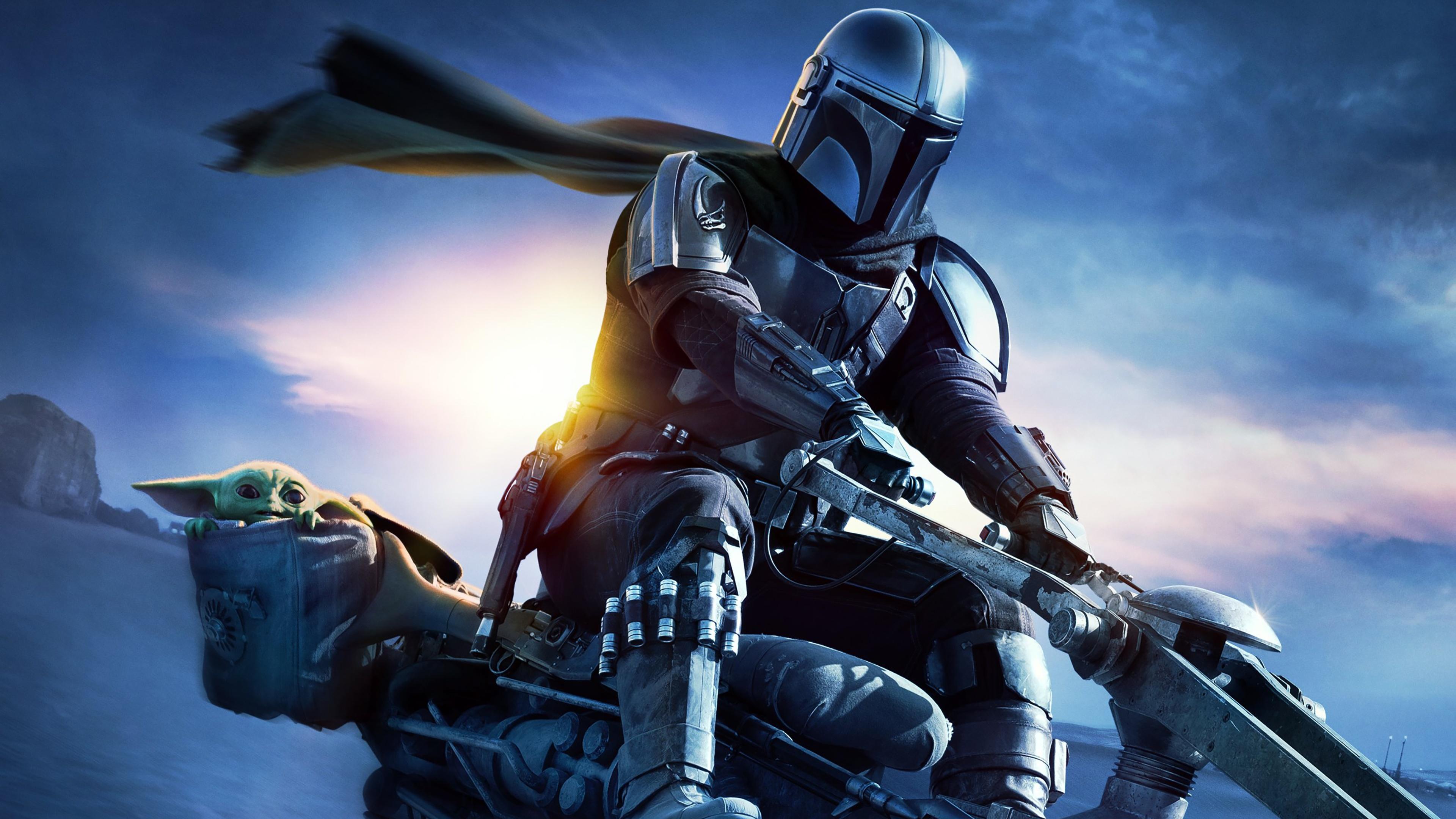 3840x2160 The Mandalorian Wallpaper 4K, Season Din Djarin, Baby Yoda, The Child, Movies