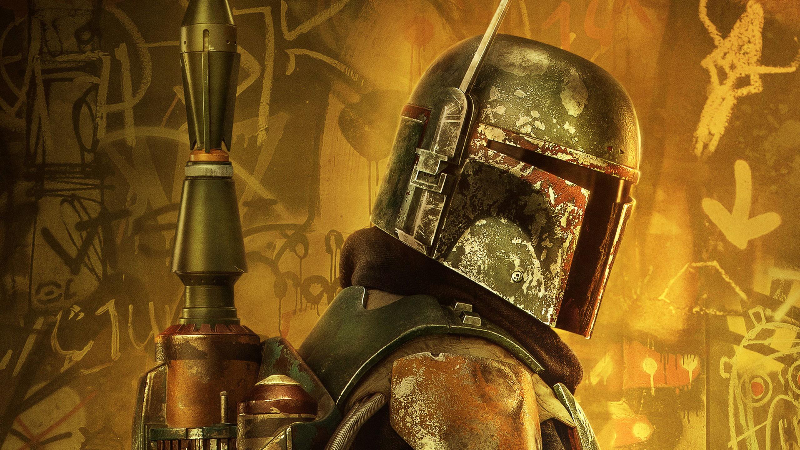 2560x1440 Boba Fett Mandalorian Poster 4K HD The Mandalorian Wallpaper