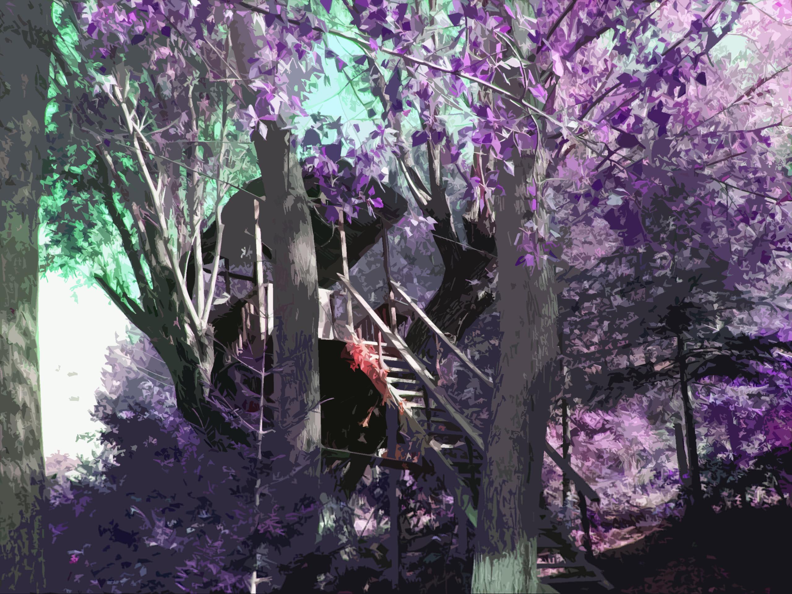 2560x1920 Purple Cut House wallpaper. Purple Cut House