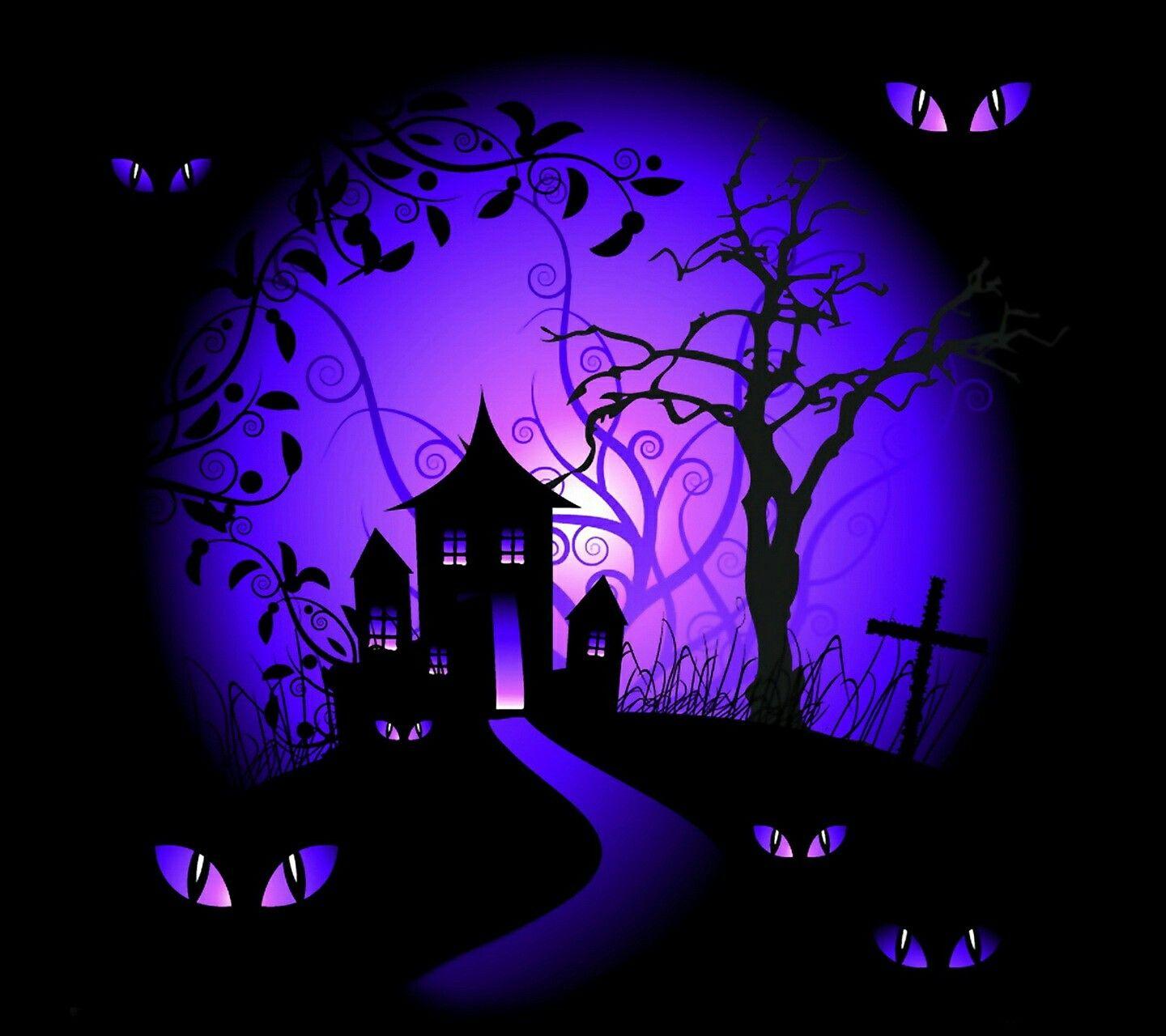 1440x1280 Holiday picture. Halloween haunted houses, Halloween image, Halloween background