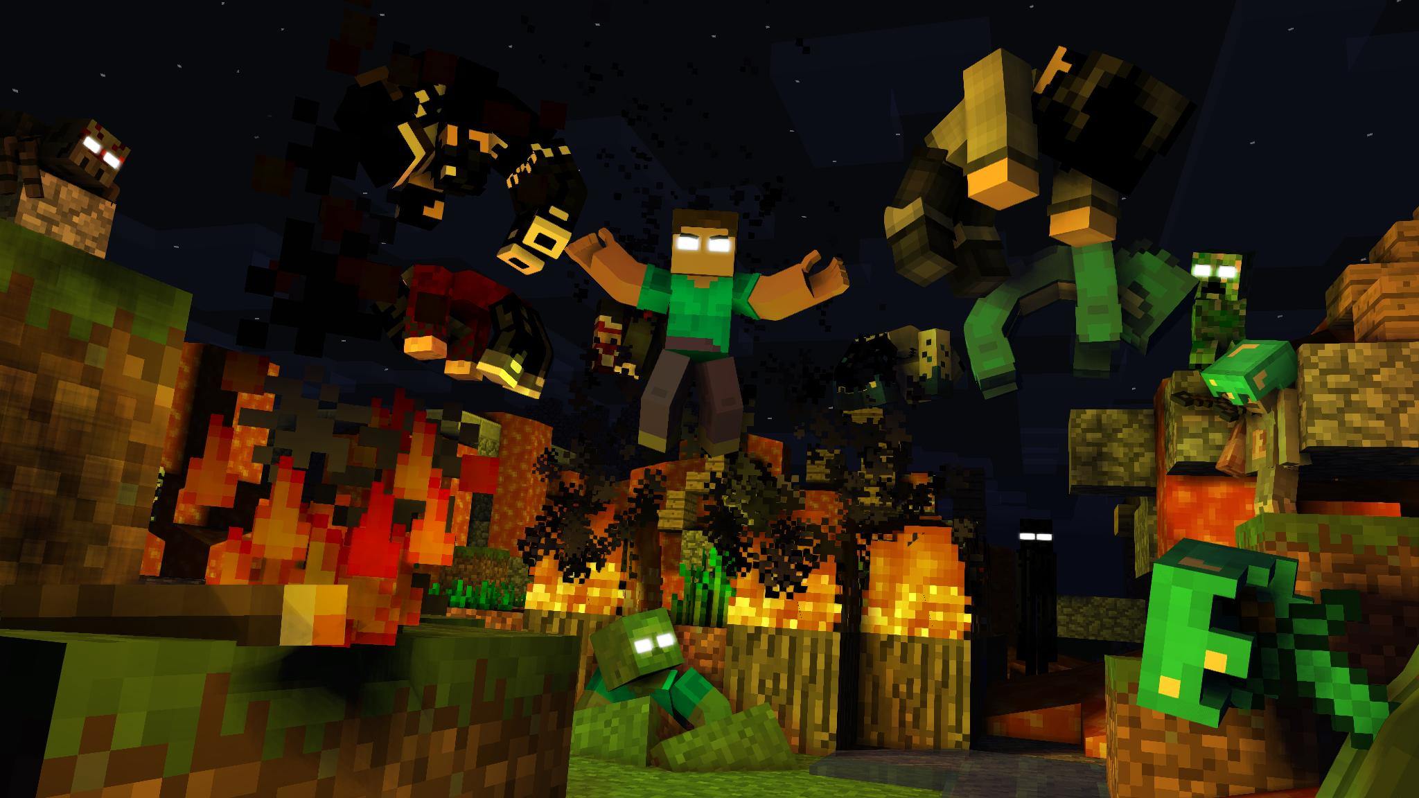 2048x1152 Herobrine Wallpaper Cool