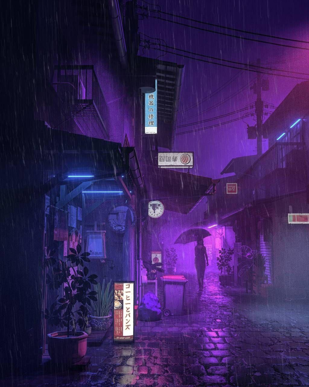 1024x1280 Download Purple Rain wallpaper by Pr1m3r now. Browse millions of popular house Wa. Dark purple aesthetic, Rain wallpaper, Purple wallpaper