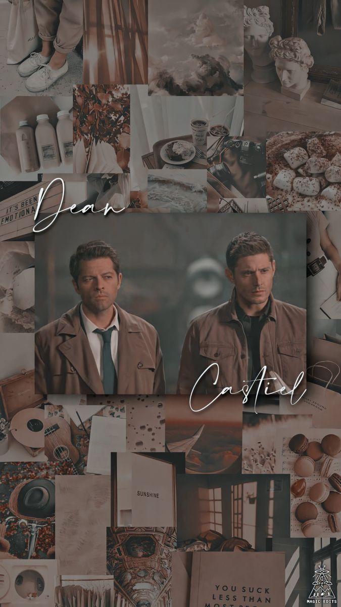 675x1200 Edit Lockscreen Aesthetic Wallpaper Destiel Dean Winchester e Castiel Supernatural. Supernatural wallpaper, Supernatural background, Supernatural lucifer
