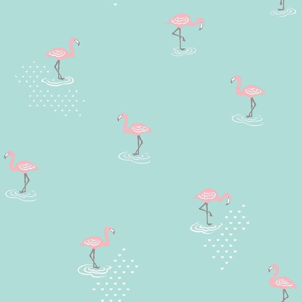 1000x1000 JACK 'N ROSE JUNIOR FLAMINGO WALLPAPER