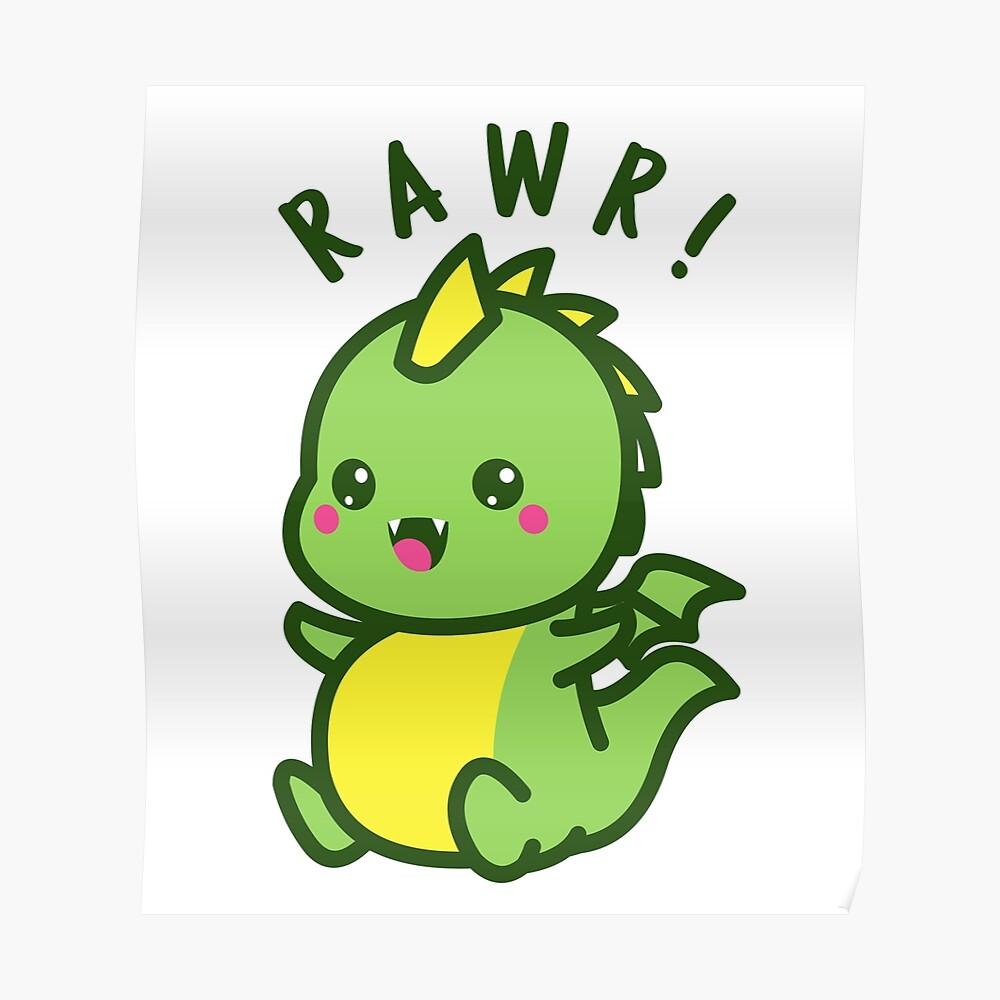 1000x1000 Rawr! Cute Kawaii Dinosaur Baby Dino Tapestry