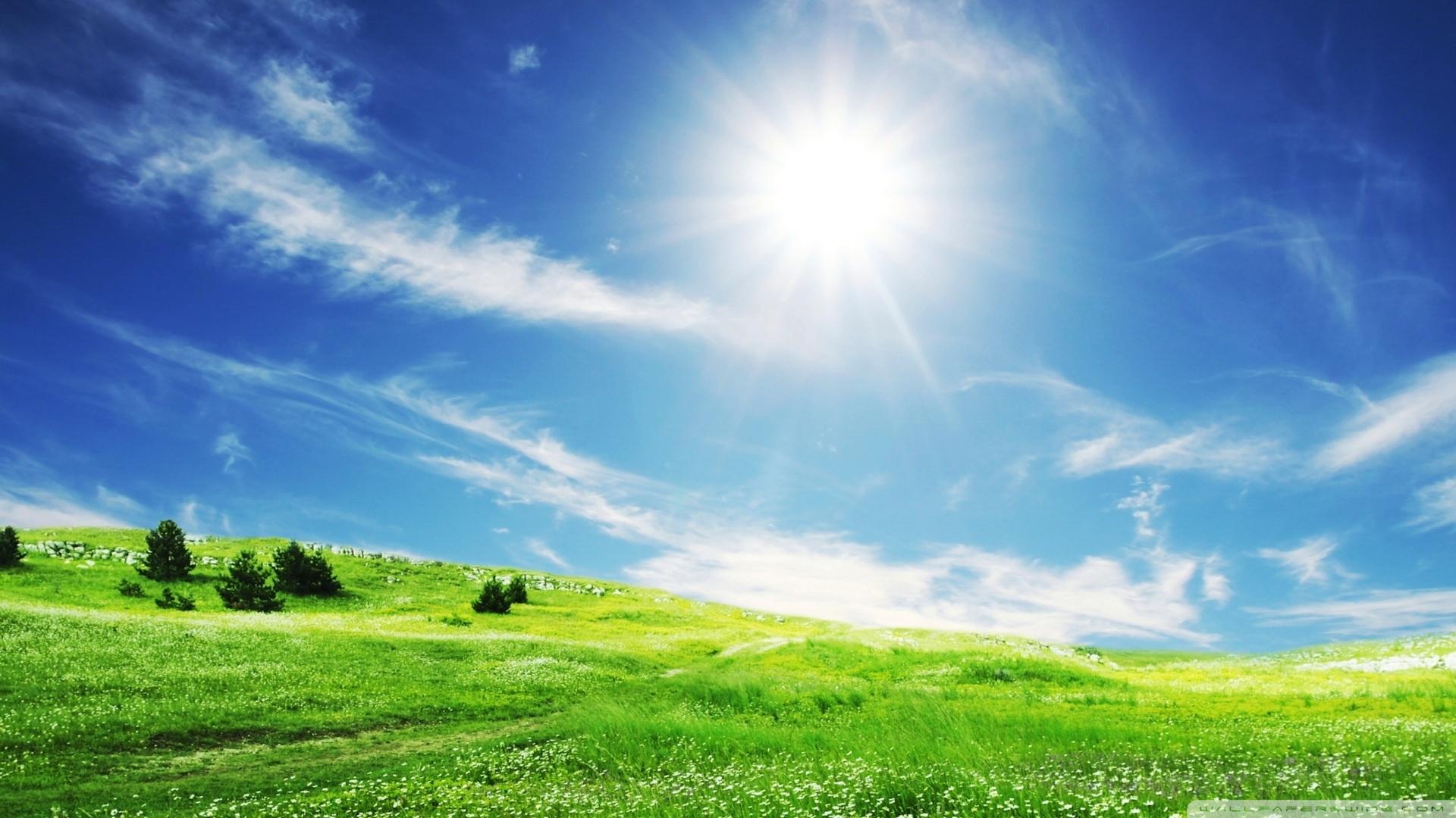 1920x1080 day wallpaper, sky, natural landscape, grassland, nature, green