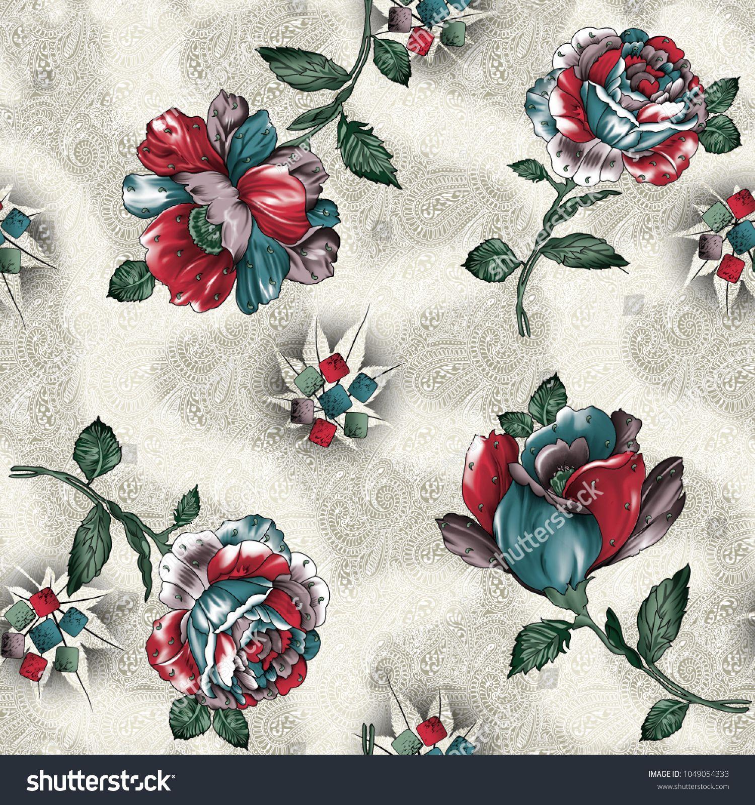 1500x1600 Blue Peonies #bluepeonies Wildflower Red Blue Peonies Flowers Pattern. Royalty Free Stoc. Blue Flower Wallpaper, Watercolor Flowers Pattern, Flower Print Pattern