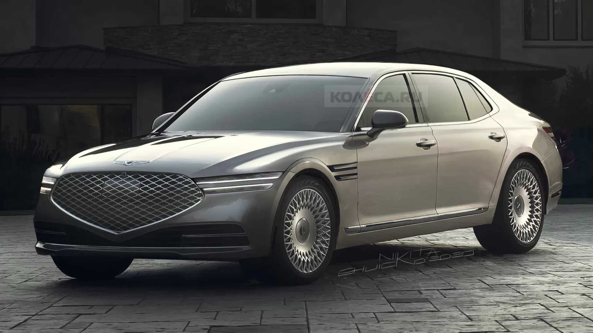 1920x1080 Genesis G90 Speculatively Rendered Based On Spy Shots