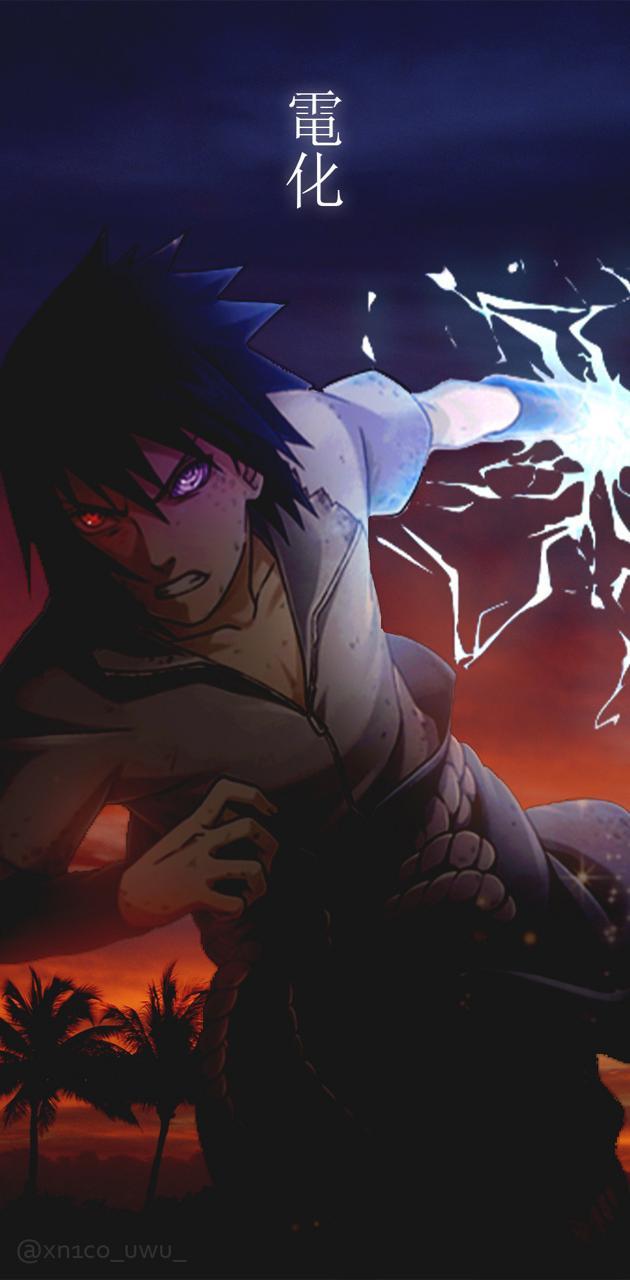 630x1280 Sasuke Chidori wallpaper