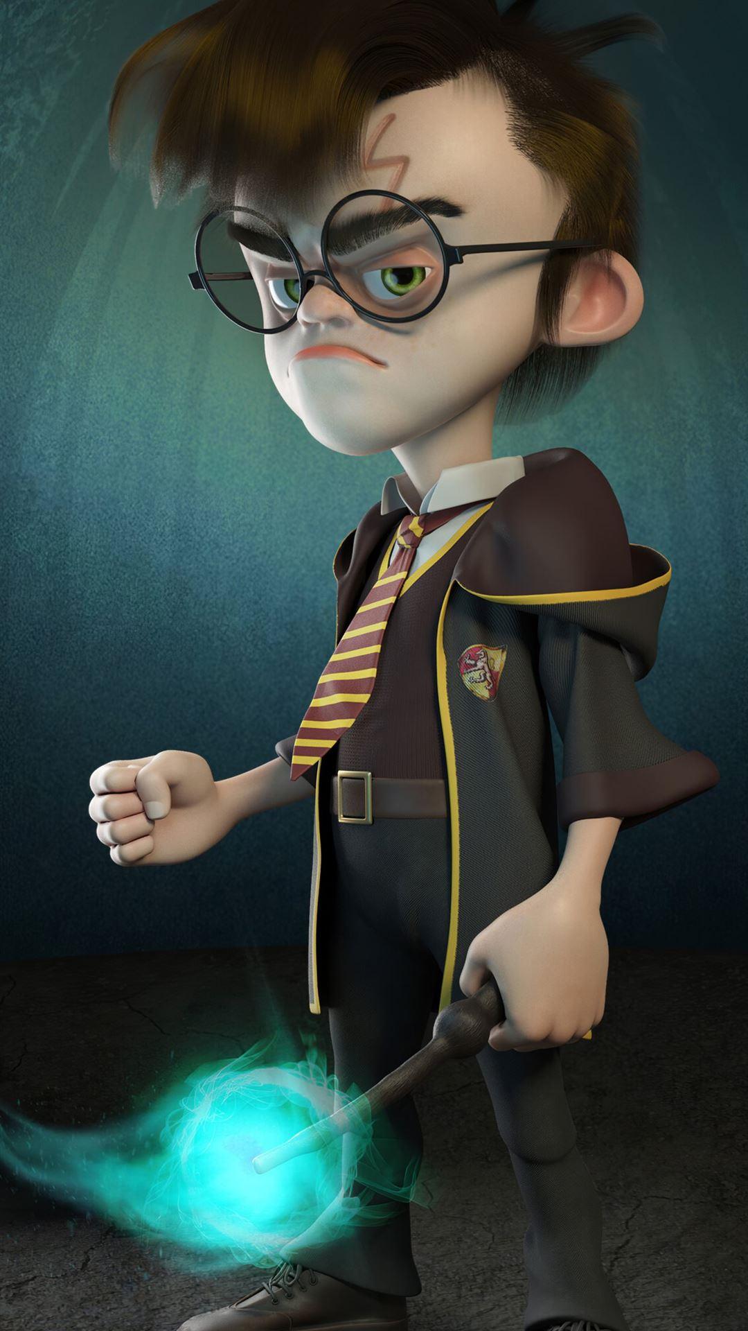 1080x1920 harry potter 3D character art 4k iPhone 8 Wallpaper Free Download