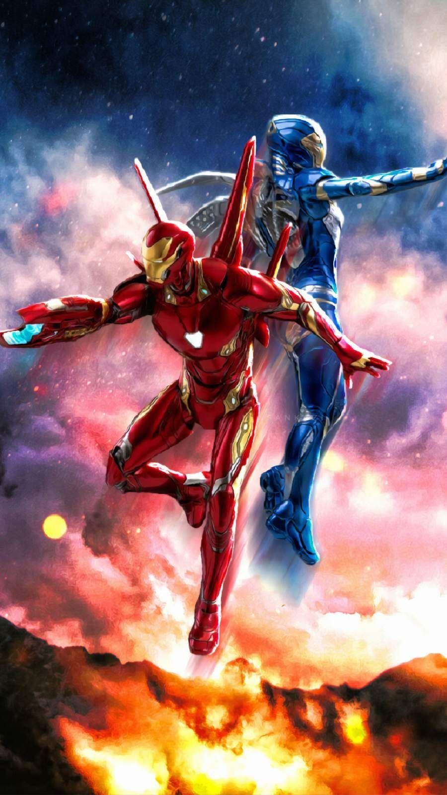 900x1600 Iron Man And Rescue Wallpaper