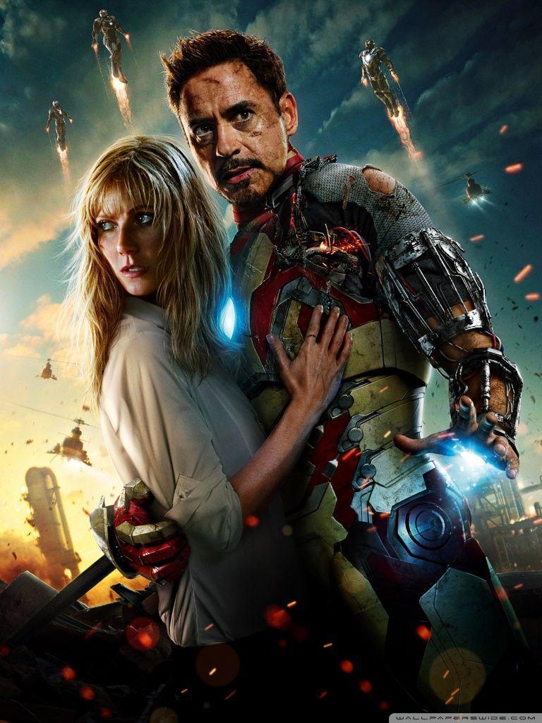 768x1024 Tony Stark And Pepper Potts Wallpaper