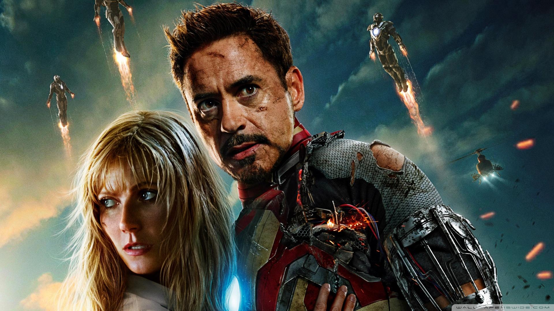 1920x1080 Iron Man 3 Tony Stark Pepper Potts wallpaper. Iron Man 3 Tony Stark Pepper Potts
