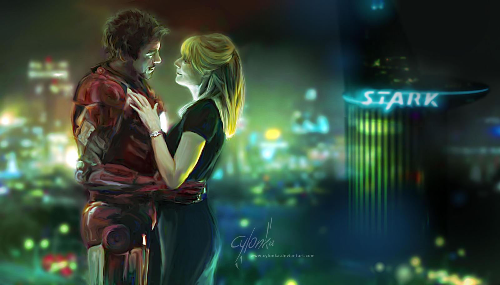 1600x912 Tony Pepper Wallpaper Stark And Pepper Potts Fan Art