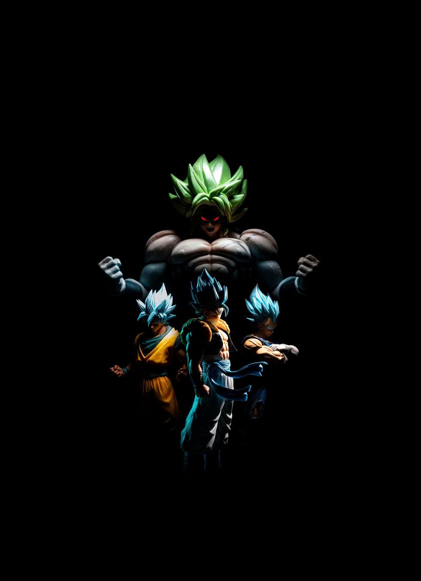 840x1160 Download 840x1160 wallpaper goku and broly, vegeta, gogeta, dark, iphone iphone 4s, ipod touch, 840x1160 HD image, background, 24844