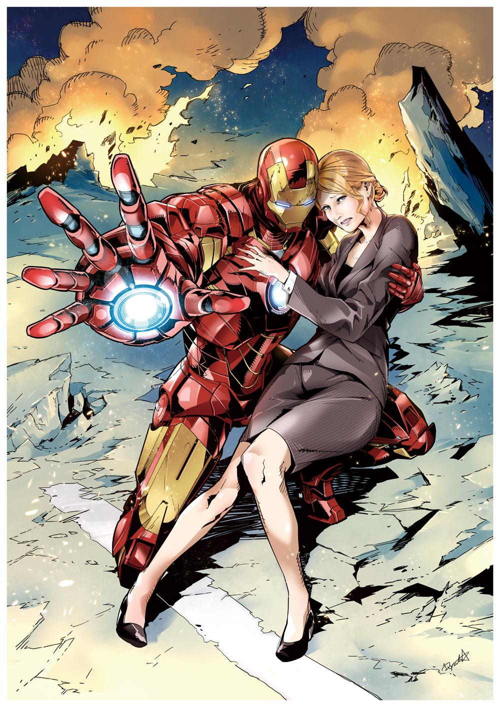 1000x1414 Pepper Potts Anime Image Board