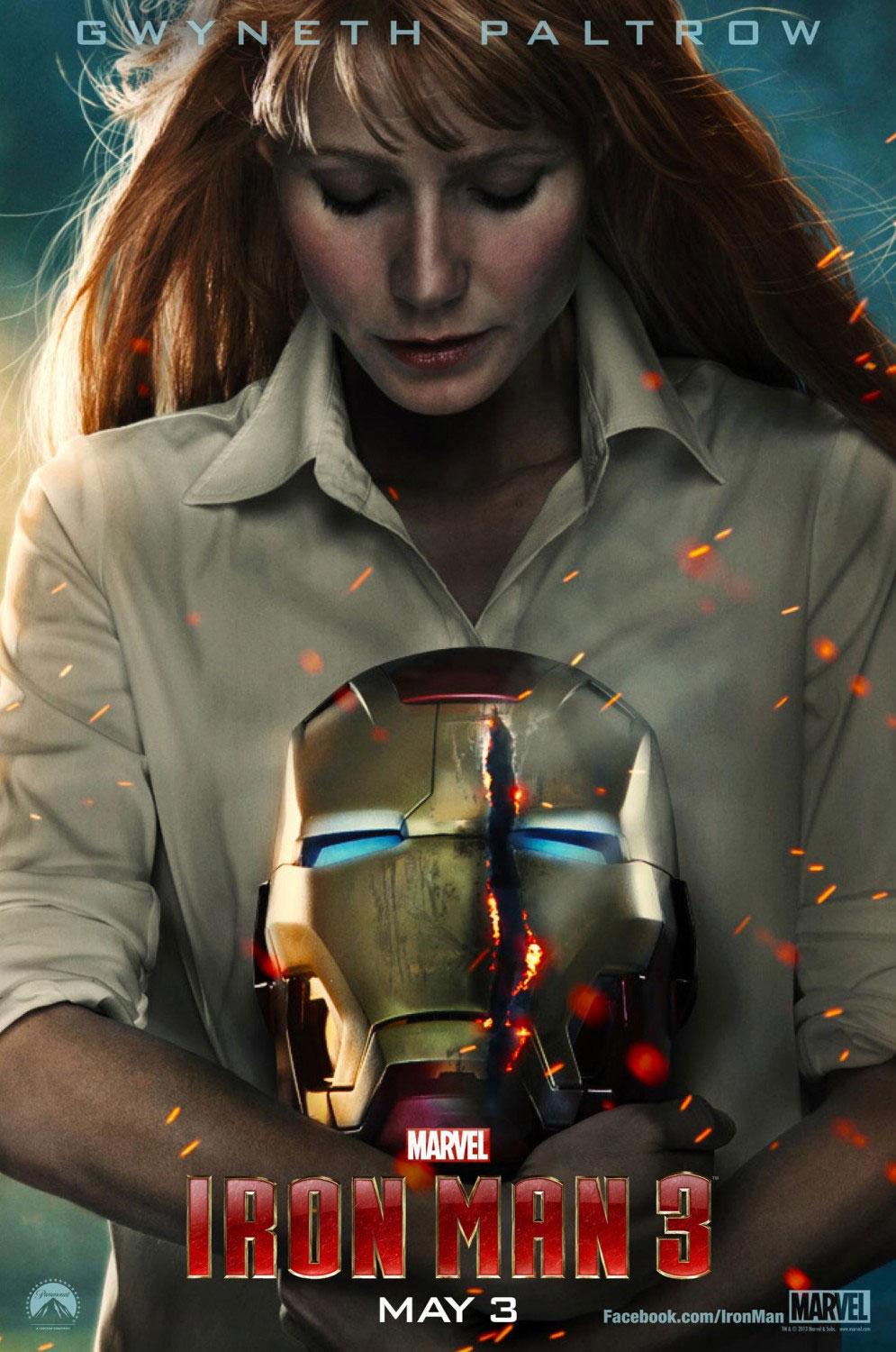 995x1500 Iron Man 3' Fix: Pepper Potts Poster, New Pics and Will Robert Downey Jr. Return for More Movies?